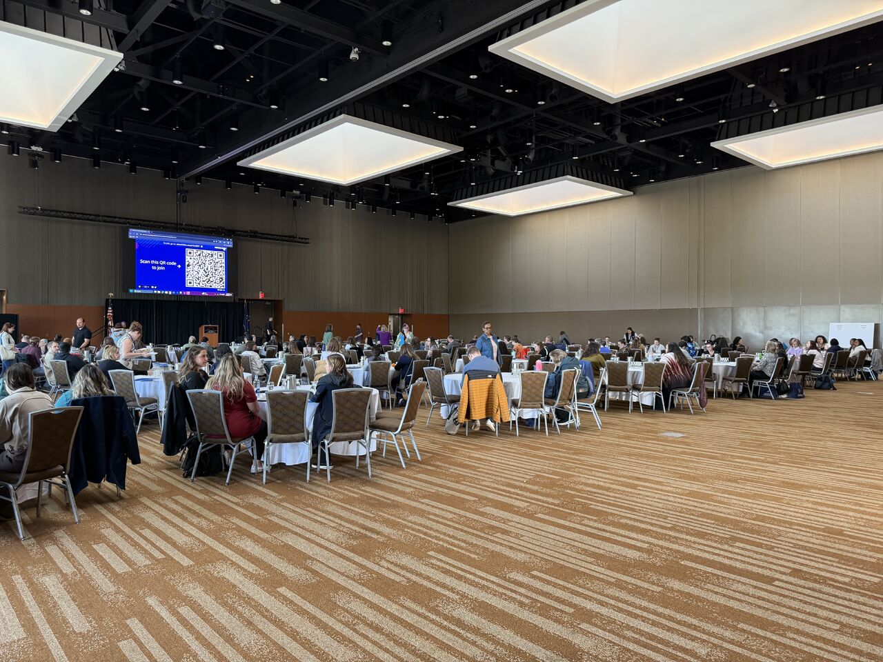 conference room full of people